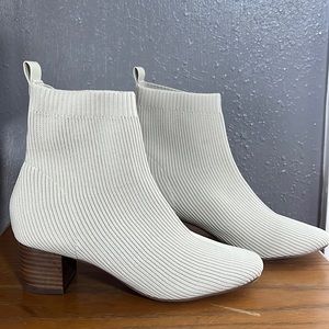 Ivory Sweater Booties